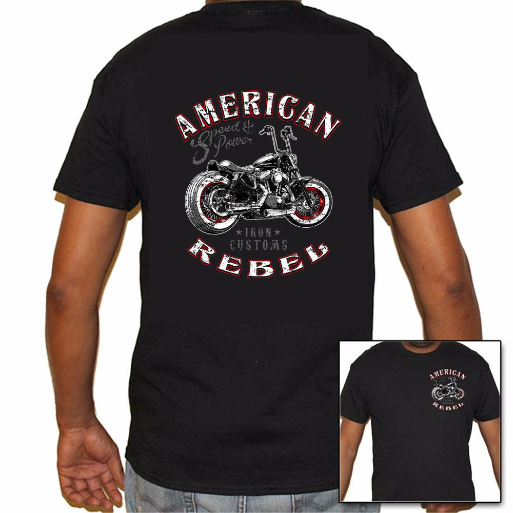 American Rebel Motorcycle T-Shirt